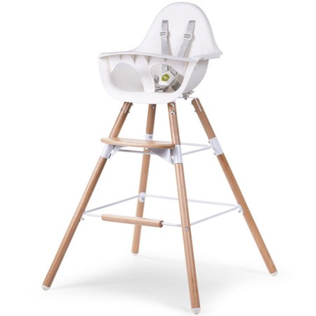 Childhome - Set D'accessoires Pour Chaise Haute Beige Et Blanc