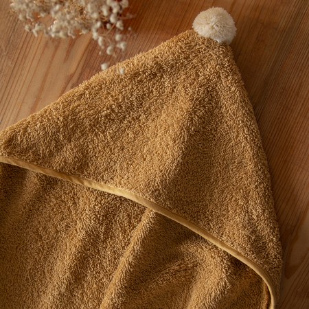 Nobodinoz - Cape de bain caramel So cute (73 x 73 cm)