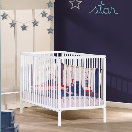 Baby Price - Lit à barreaux First blanc (60 x 120 cm)
