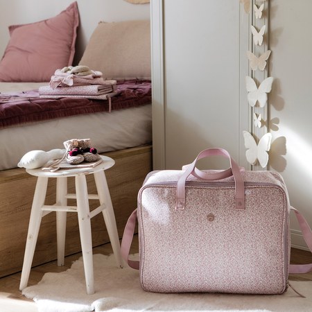Pasito a pasito - Valise de maternité Flower mellow rose