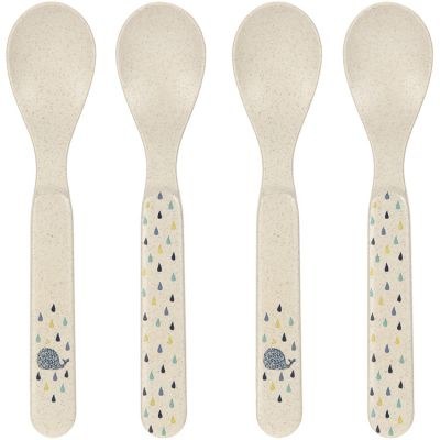 Lässig - Lot de 4 cuillères Baleine Little Water