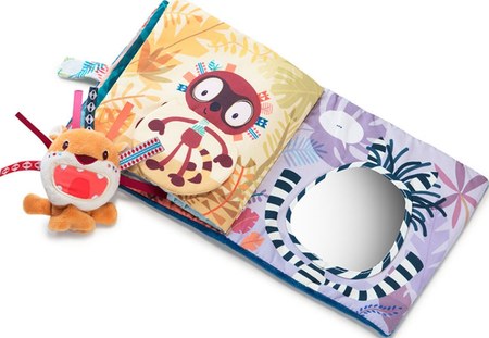 Lilliputiens - Livre bébé en tissu Jack le lion