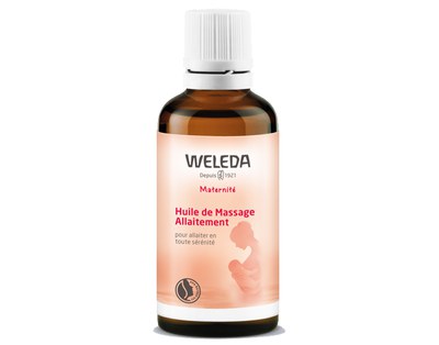 Weleda - huile de massage allaitement - 50 ml