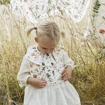 Elodie Details - Bavoir à poche fleur Meadow Blossom