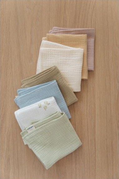 Soft Spot - Soft Spot - Serviettes Pear en coton bio - Set de 7