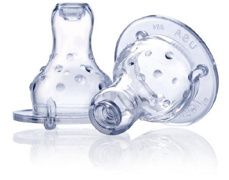 Nuby - Lot de 2 Tétines Vari-Flo en Silicone pour Biberon Col Standard - 0-12 mois