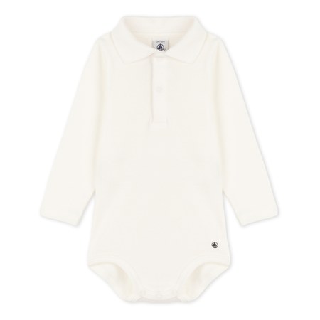 Petit Bateau - Body col polo en coton