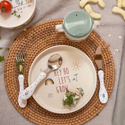 Lassig - Assiette Hey ho let's grow vert Garden Explorer