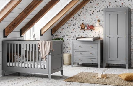 Vox - Commode 3 tiroirs gris