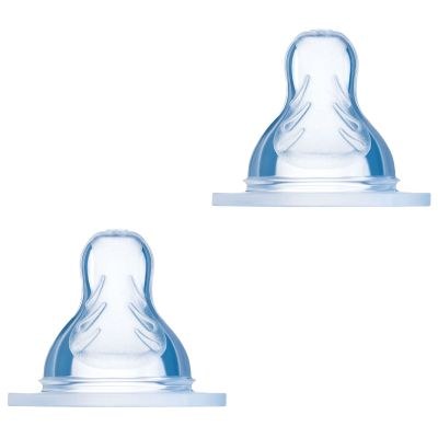 Mam - Lot de 2 tétines en silicone débit X ultra rapide (6 mois et +)
