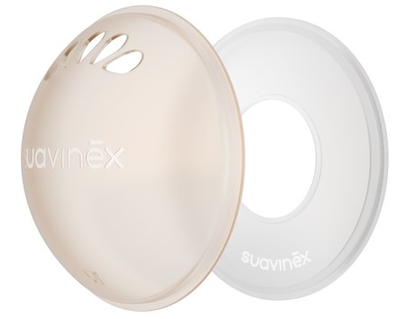 Suavinex - 2 coupelles recueille lait + 2 protections