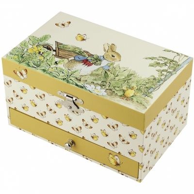 Trousselier - Boîte à bijoux musicale Pierre Lapin jaune