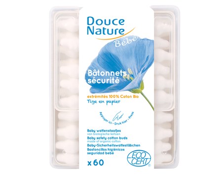 Douce Nature - Bâtonnets Sécurité Bébé - 56 unités