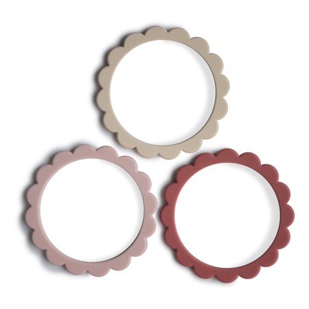 Mushie - Mushie - Bracelets de dentition en silicone - Set de 3