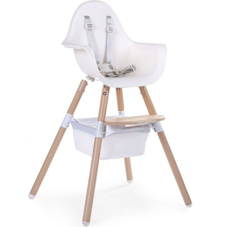 Childhome - Panier de rangement pour chaise haute Evolu blanc