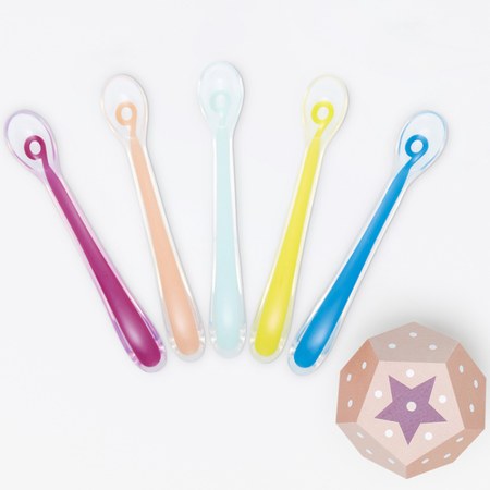 Babymoov - Lot de 5 cuillères 1er âge Baby Spoons