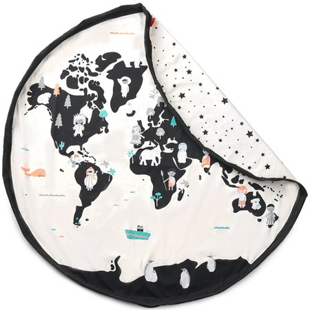 Play&Go - Sac à jouets 2 en 1 réversible Print Worldmap