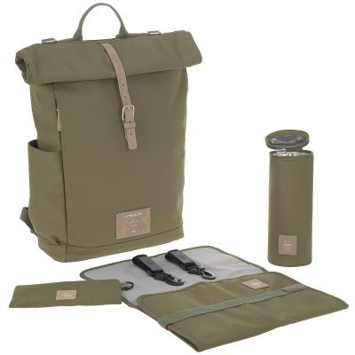 Babymel - Sac à dos à langer rolltop olive