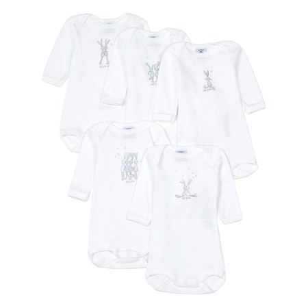 Petit Bateau - Petit Bateau - Lot 5 Bodies Croisés