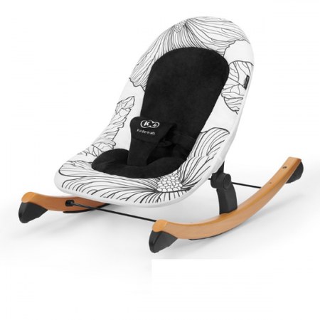 Kinderkraft - Bascule Kinderkraft Finio - Black/White - Transat / Balancelles