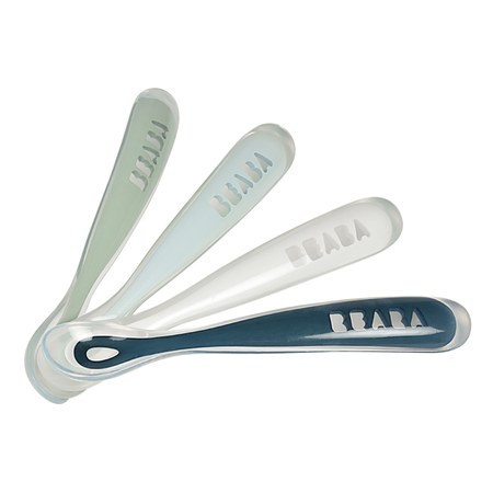 Béaba - Béaba - Cuillère 1er âge soft en silicone - Lot de 4