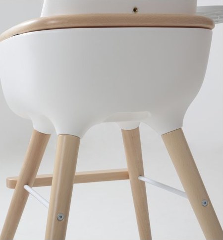 Micuna - Micuna - Chaise haute OVO LUXE ONE harnais en simili cuir beige