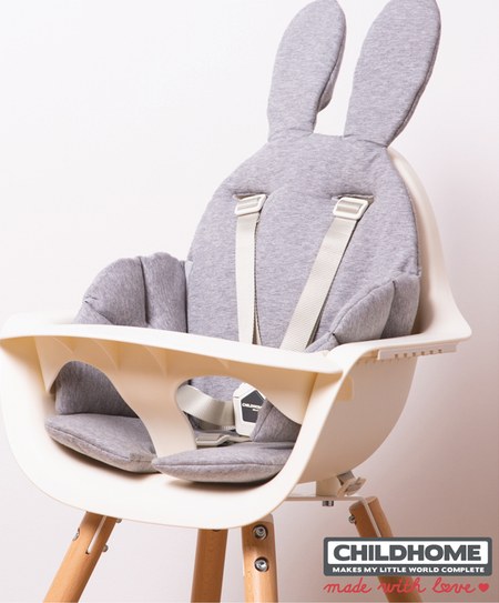 Childhome - Coussin Réducteur Universel Chaise Haute Lapin Gris