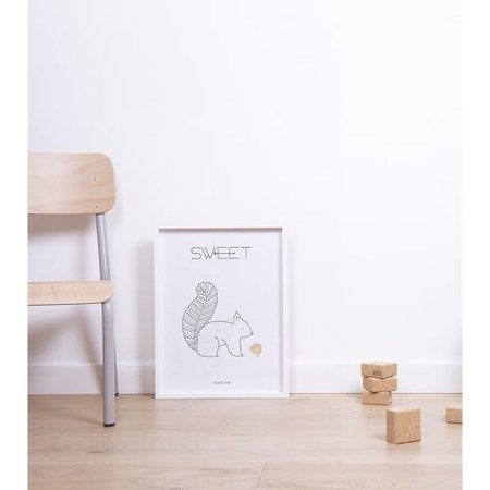Lilipinso - Affiche écureuil 30 x 40 cm