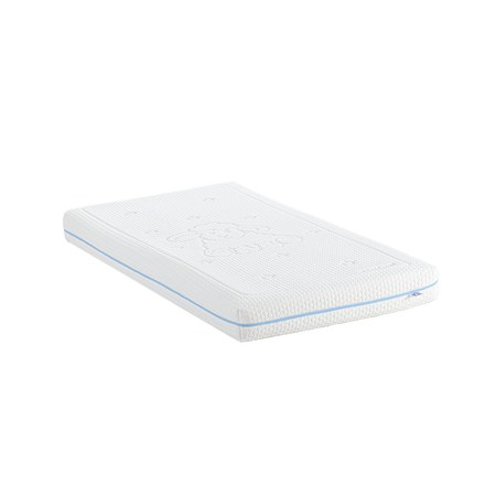 MINEA - Matelas  bleu Bébé   mousses HD & supersoft 60x120 cm