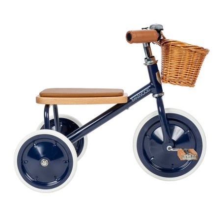 Banwood - Tricycle vintage en métal bleu marine