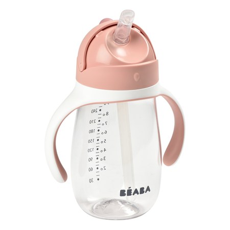 Béaba - Tasse Paille Old Pink - 300 ml