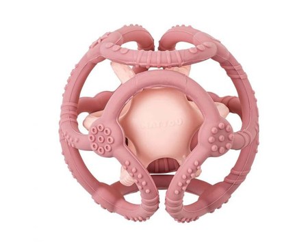Nattou - Set 2 balles silicone rose