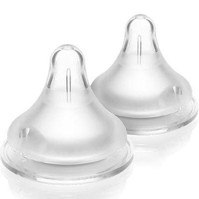 Lansinoh - Lot de 2 tétines Natural Wave® spécial allaitement débit moyen