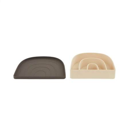 Oyoy Mini - Assiette Et Bol Marron
