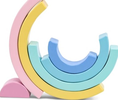 Beeloom - Arc-en-ciel Montessori pour enfants en bois naturel multicolore
