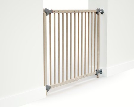 Webaby - Barrière de sécurité bébé extensible en bois hêtre brut 110 cm  lokee