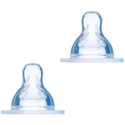 Mam - Lot de 2 tétines en silicone débit 3 rapide (4 mois et +)