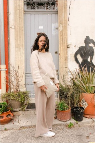 Adorna - Adorna - Pochette en laine et lin