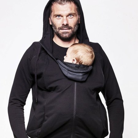 Love Radius - Le Sweat du parent - Sweat de grossesse, de portage et sans bébé - NOIR