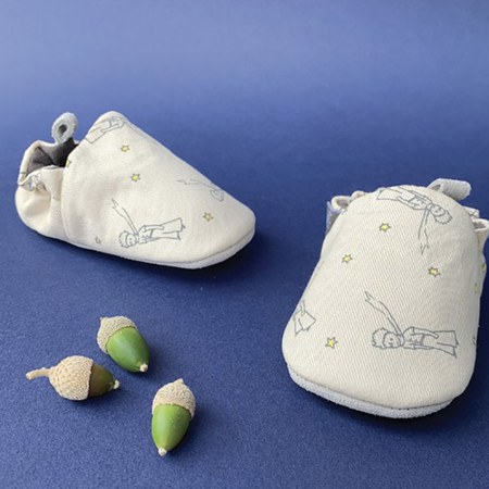 Petit Jour Paris - Chaussons en coton et cuir Le Petit Prince (6-12 mois)