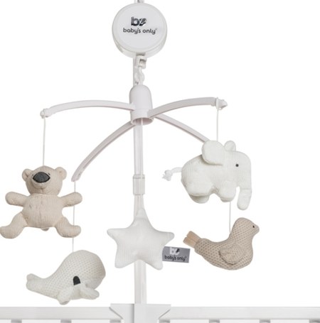 Baby's Only - Mobile musical animaux beige