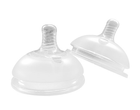 dbb Remond - Lot de 2 Tétines pour Biberon Silicone - 4 mois +