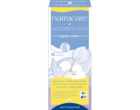 Natracare - Serviettes Hygiéniques Post Partum - Boite de 10