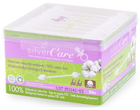 Silvercare - Coton-Tige Sécurité Bébé - Boite de 56