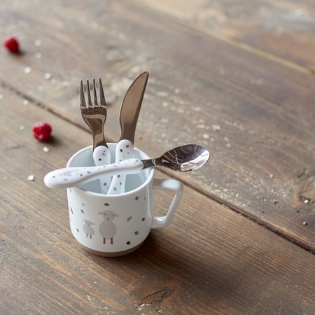 Lassig - Set de 3 couverts Tiny Farmer mouton et oie
