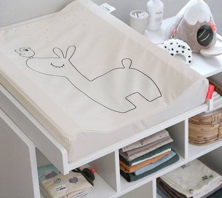 Done by deer - Matelas à langer Easy wipe Lalee Sable (50 x 65 cm)
