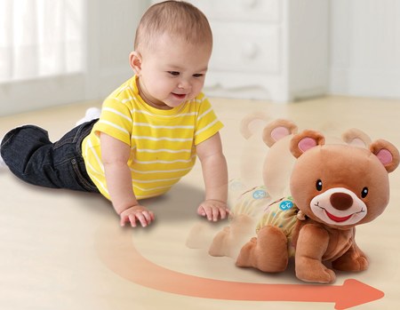 VTech - Ourson 123 suis-moi marron
