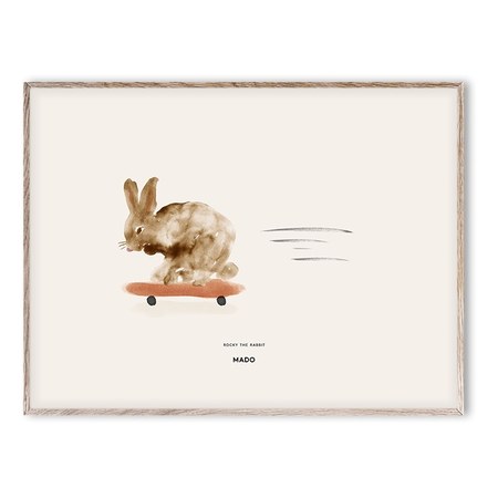 Mado - Mado - Affiche Rocky the Rabbit 30x40 cm