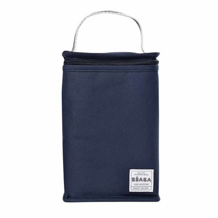 Béaba - Sac isotherme bleu marine rayé