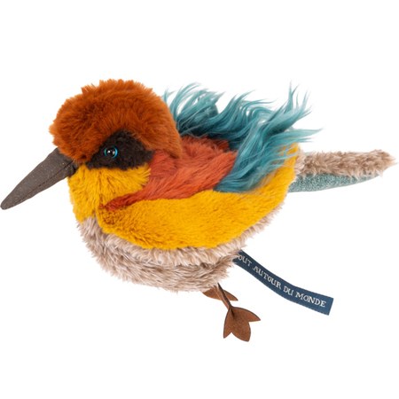Moulin Roty - Peluche Oiseau guêpier Tout autour du monde (22 cm)